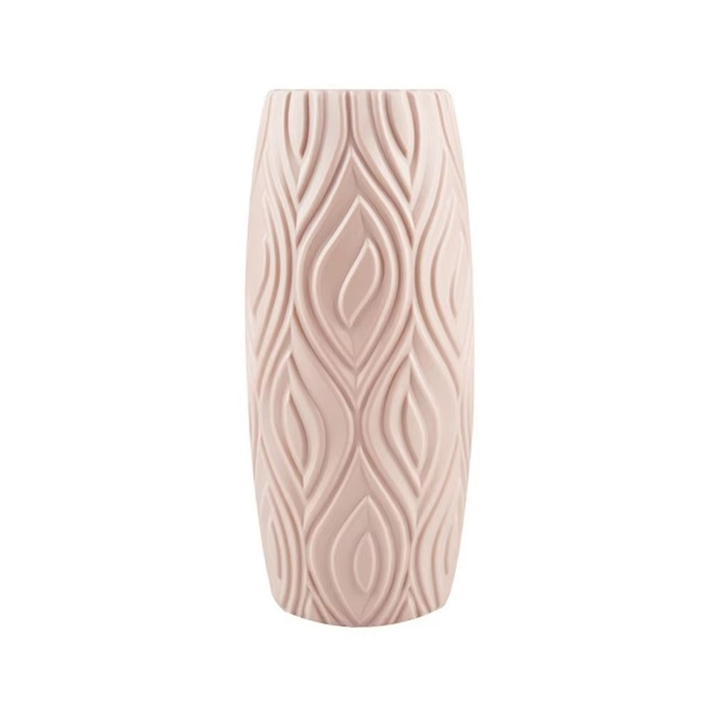 Sculpted Textured Leaf Vase — alternate angle view