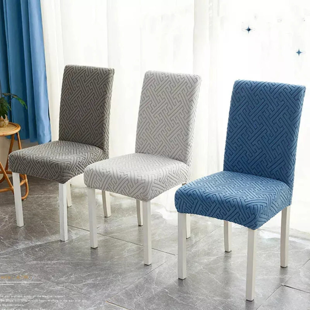 Silvra Elastic Lattice Dining Chair Cover — main product photo