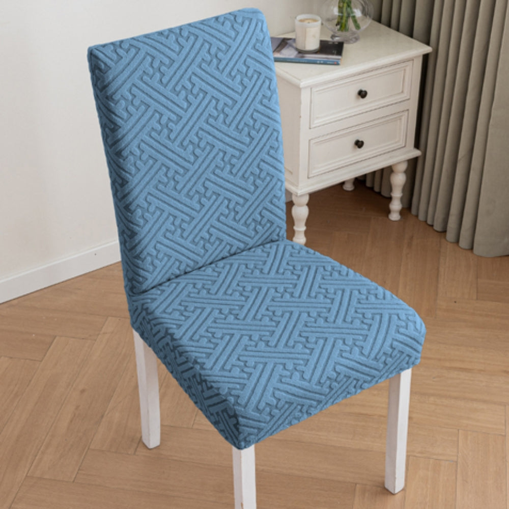 Silvra Elastic Lattice Dining Chair Cover — alternate angle view