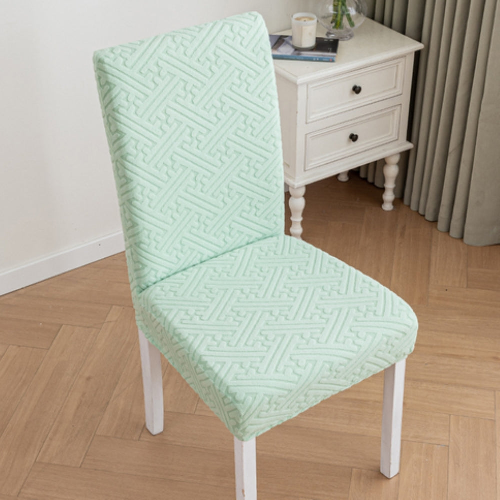 Silvra Elastic Lattice Dining Chair Cover — product close-up