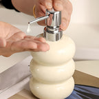 Sleek Sphere Dispenser — product in use
