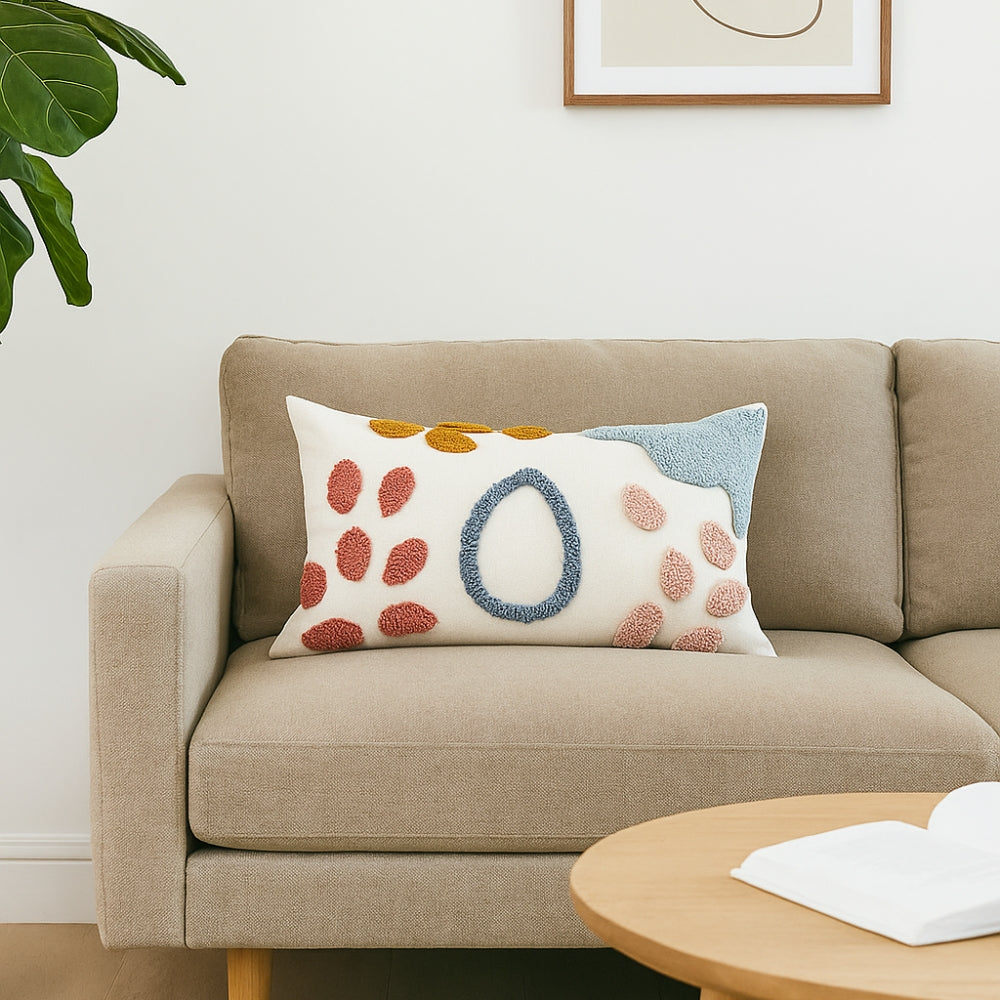 Snugi Colourful Dot Pattern Cushion Cover — product detail view