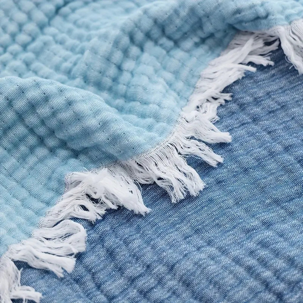 Soft Muslin Breathable Cotton Gauze Blanket — lifestyle shot