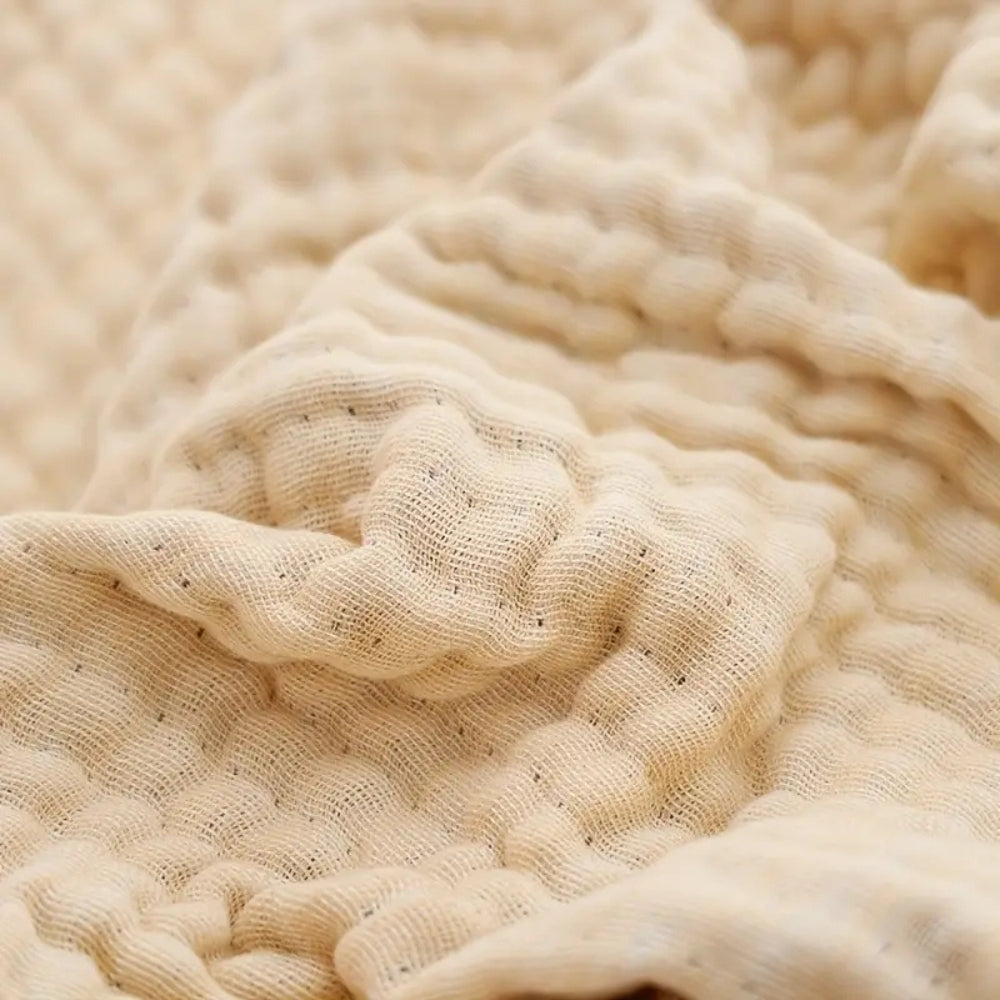 Soft Muslin Breathable Cotton Gauze Blanket — product in use