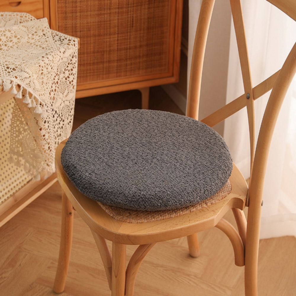 Soft Velvet Rabbit Chair Cushion — product in use