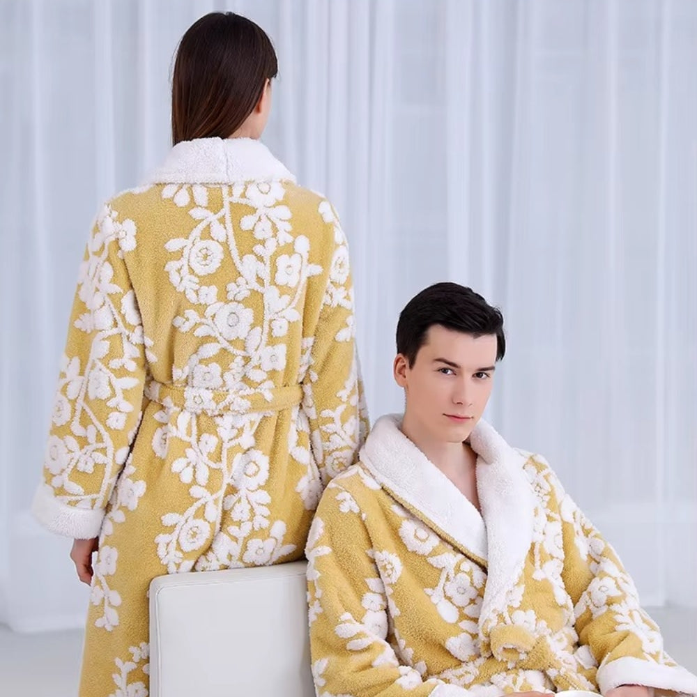 Solane Luxe Jacquard Bathrobe — product detail view