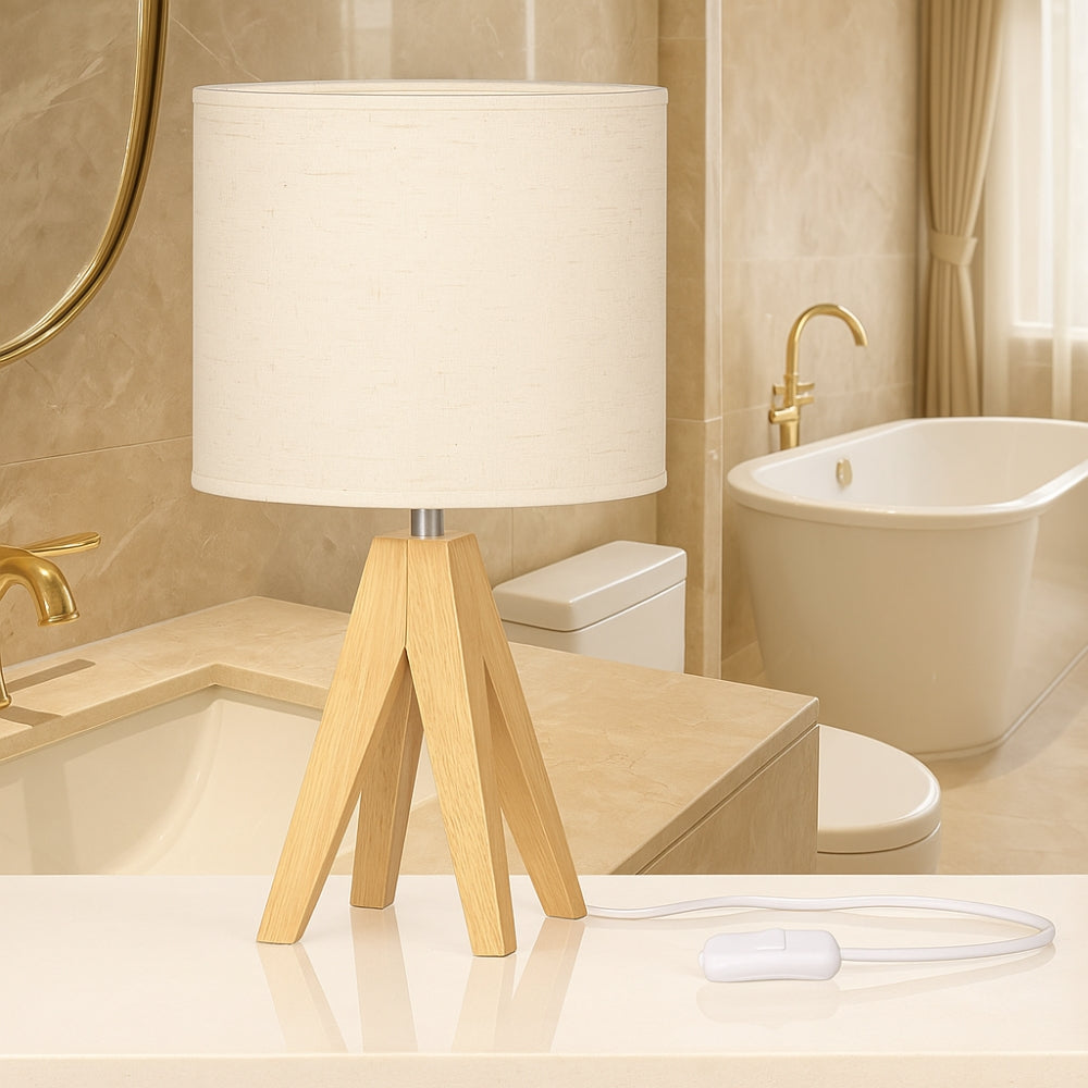 Solara Minimalist Tripod Table Lamp — lifestyle shot