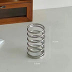 Stainless Steel Spiral Toothbrush Holder — alternate angle view