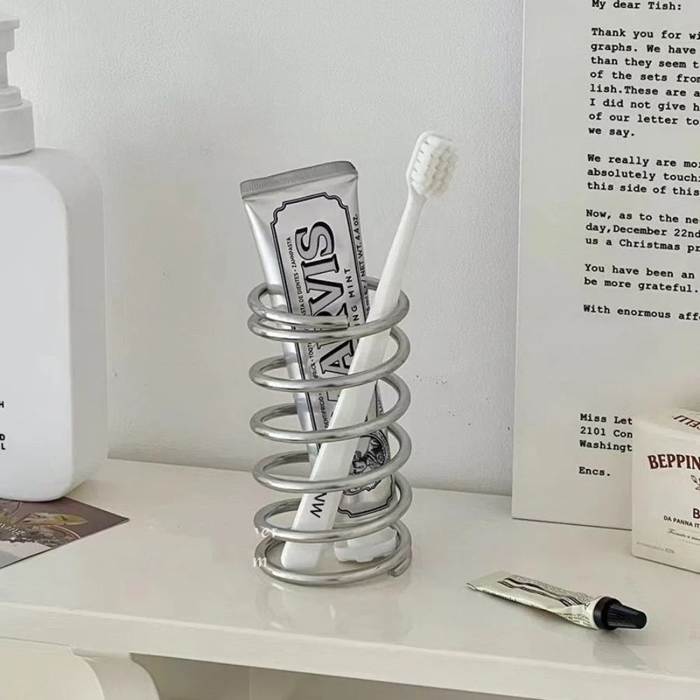 Stainless Steel Spiral Toothbrush Holder — additional view