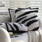 Strié Luxe Faux Fur Cushion Cover — main product photo