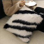Strié Luxe Faux Fur Cushion Cover — product detail view