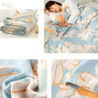 Summer-Ready Daisy Cotton Blanket — product detail view