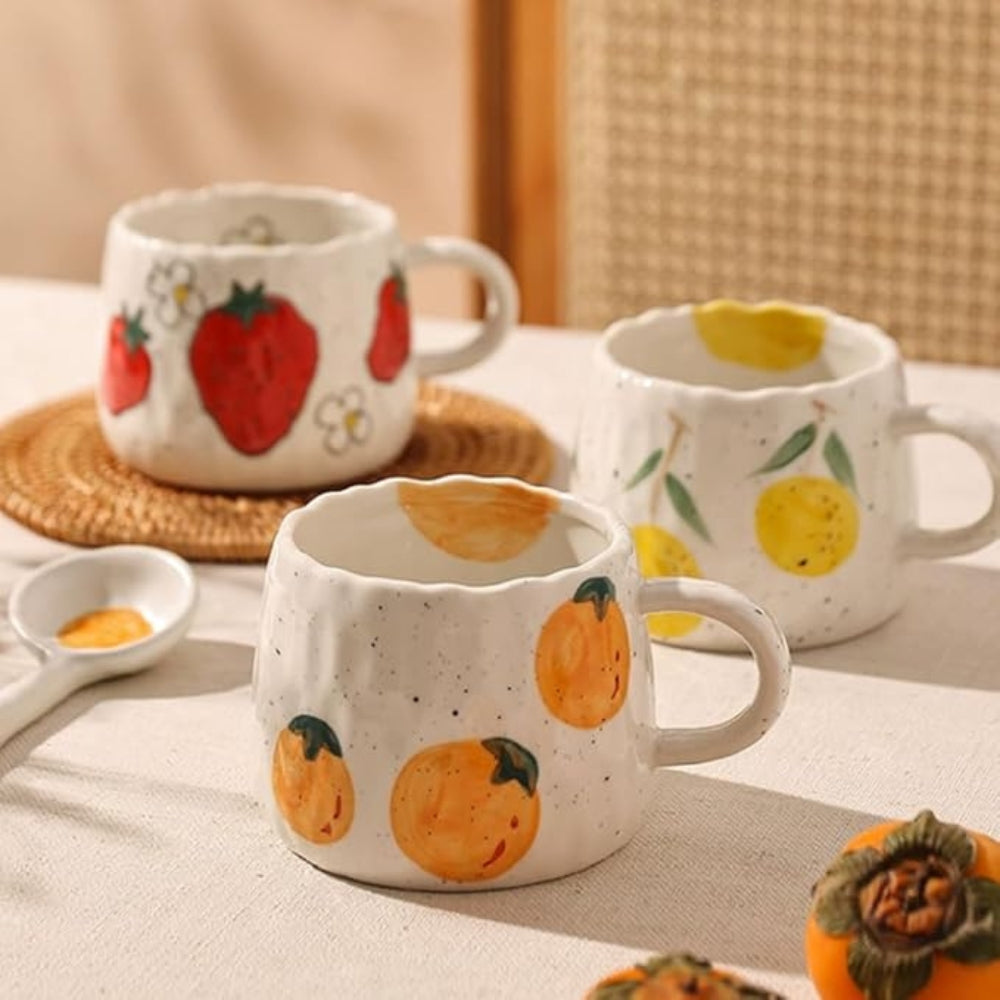Sunny Fruit Ceramic Mugs — main product photo