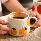 Sunny Fruit Ceramic Mugs — lifestyle shot