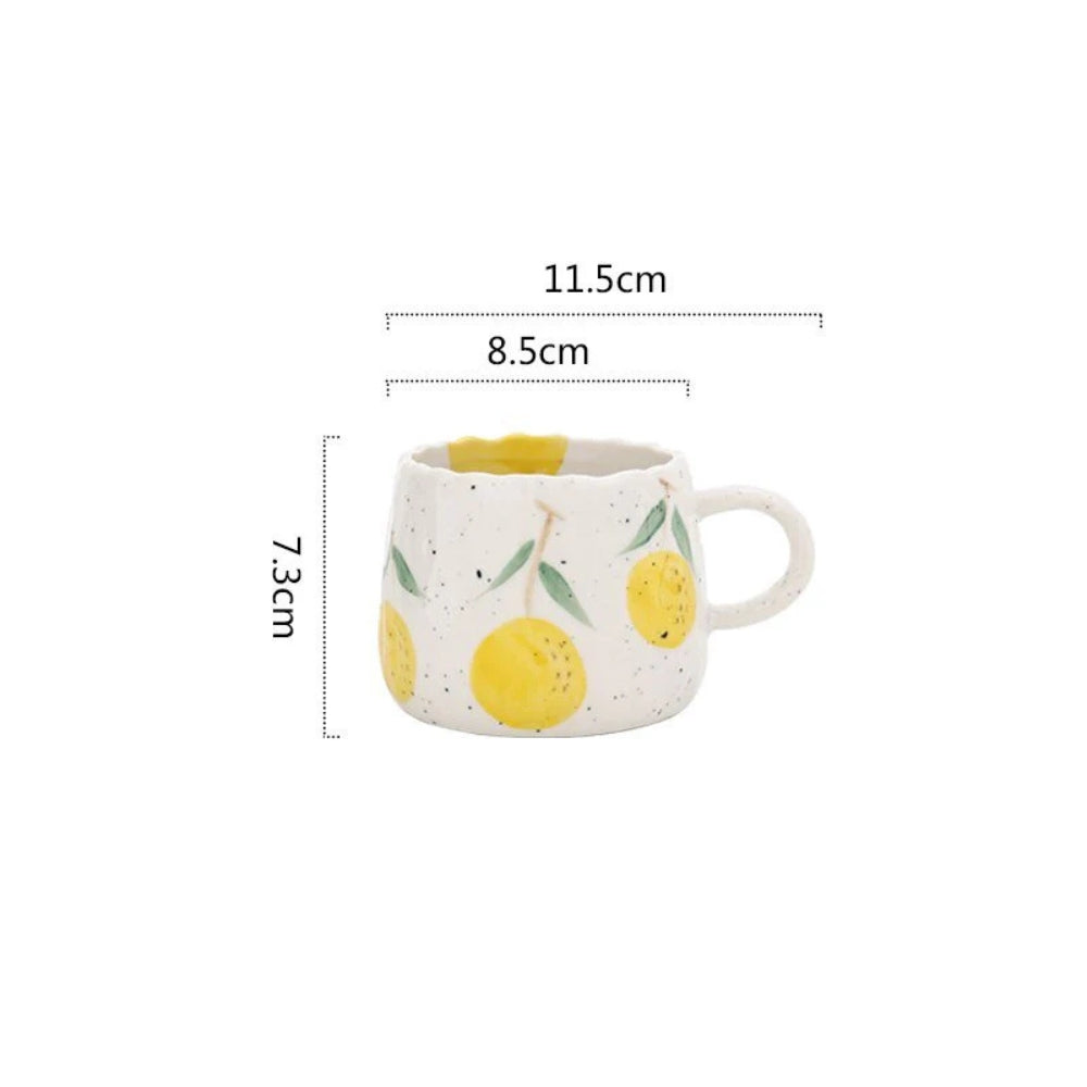 Sunny Fruit Ceramic Mugs — additional view