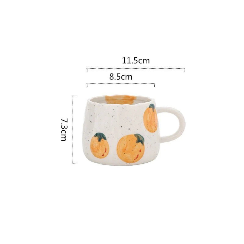 Sunny Fruit Ceramic Mugs — product feature detail