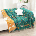 Sunset Forest Cotton Blanket — product detail view