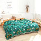 Sunset Forest Cotton Blanket — main product photo