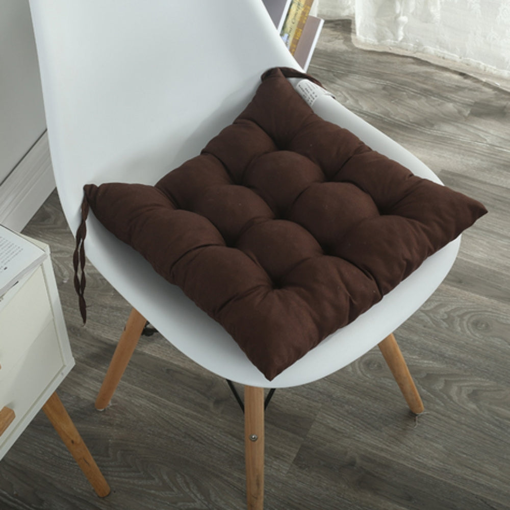 Vibrant Button-Tufted Padded Cushions — product in use