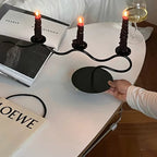 Tri Iron Twisted Candle Holder — main product photo