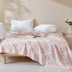 Fresh Floral Comfy Cotton Blanket — additional view