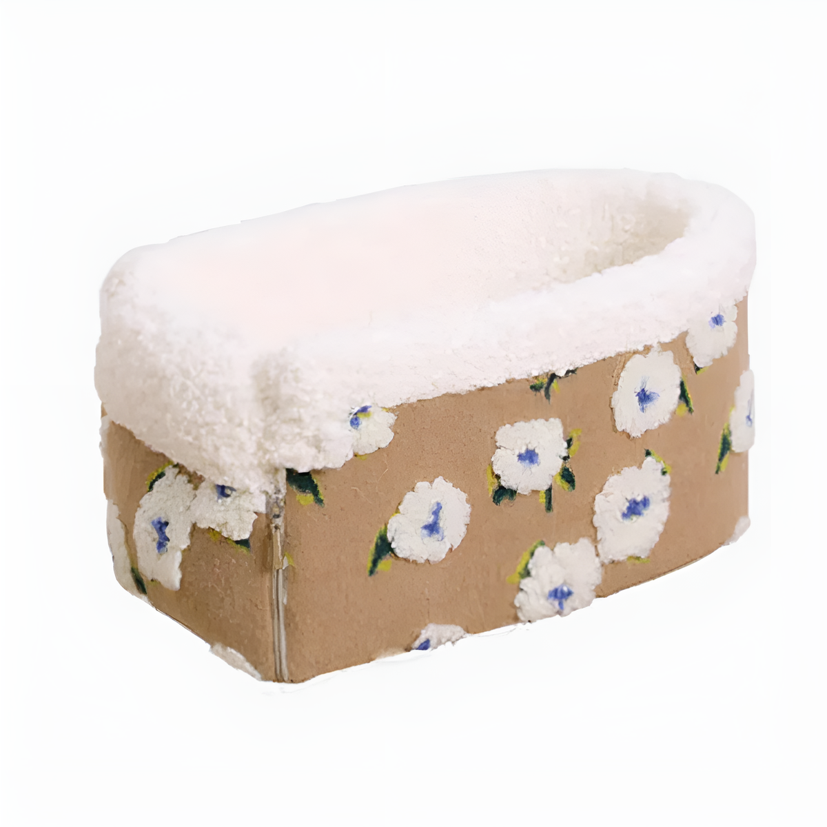 Fluff Floral Car Pet Booster Seat — alternate angle view