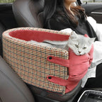 Houndstooth Travel Pet Car Seat — main product photo