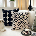White Tiger Stripe Cushion Cover — main product photo