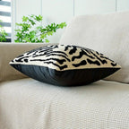 White Tiger Stripe Cushion Cover — product detail view