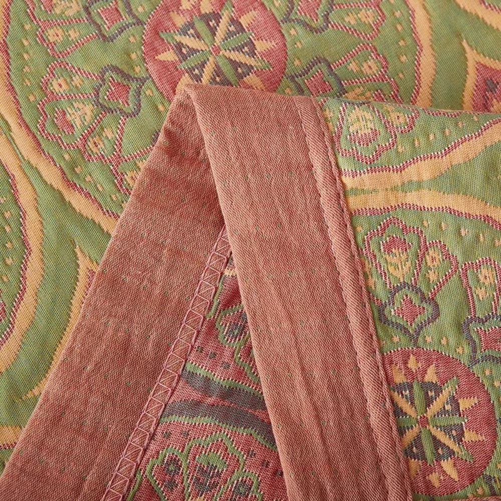 Velina Reversible Cotton Summer Blanket — additional view