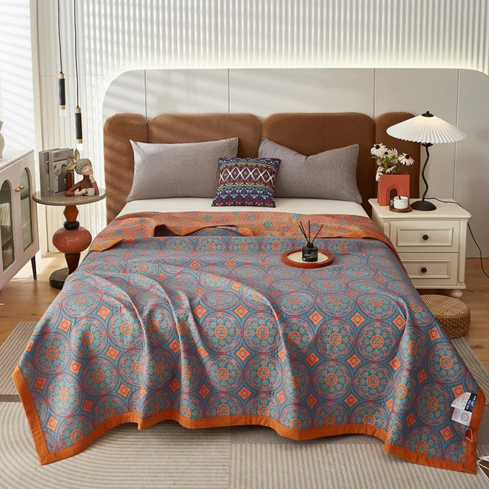 Velina Reversible Cotton Summer Blanket — main product photo