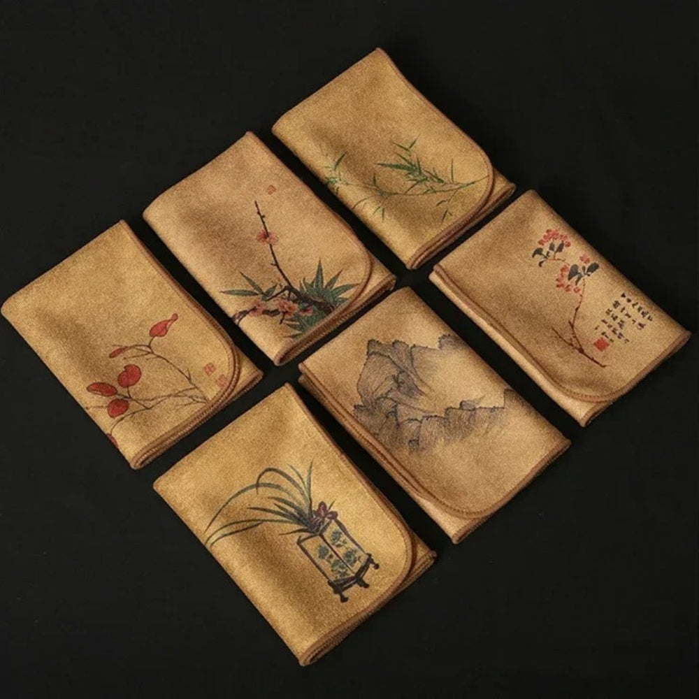 Velinara Japanese Style Tea Towel — product in use