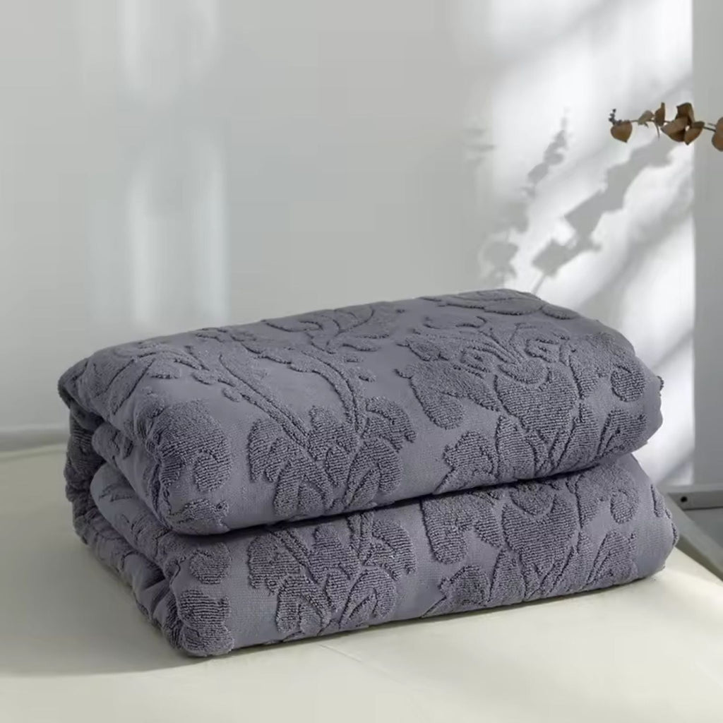 Velour Blossom Dream Throw Blanket — material texture close-up