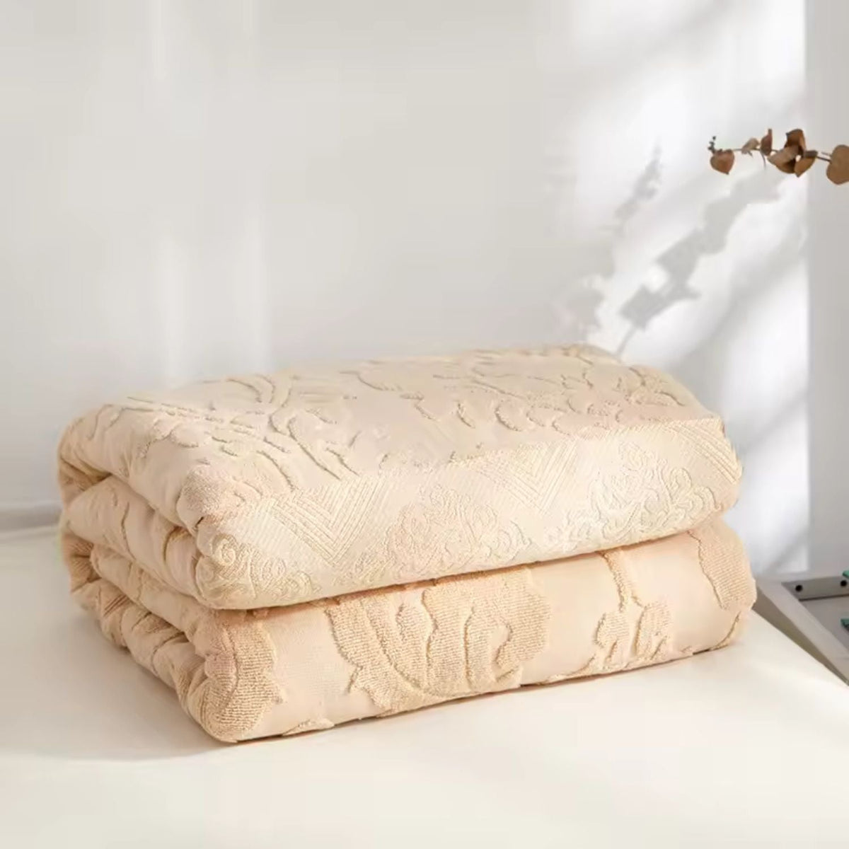 Velour Blossom Dream Throw Blanket — size and scale reference