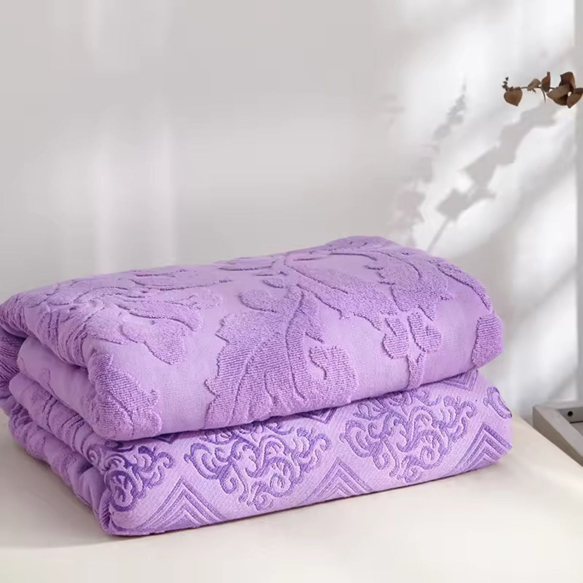 Velour Blossom Dream Throw Blanket — lifestyle shot