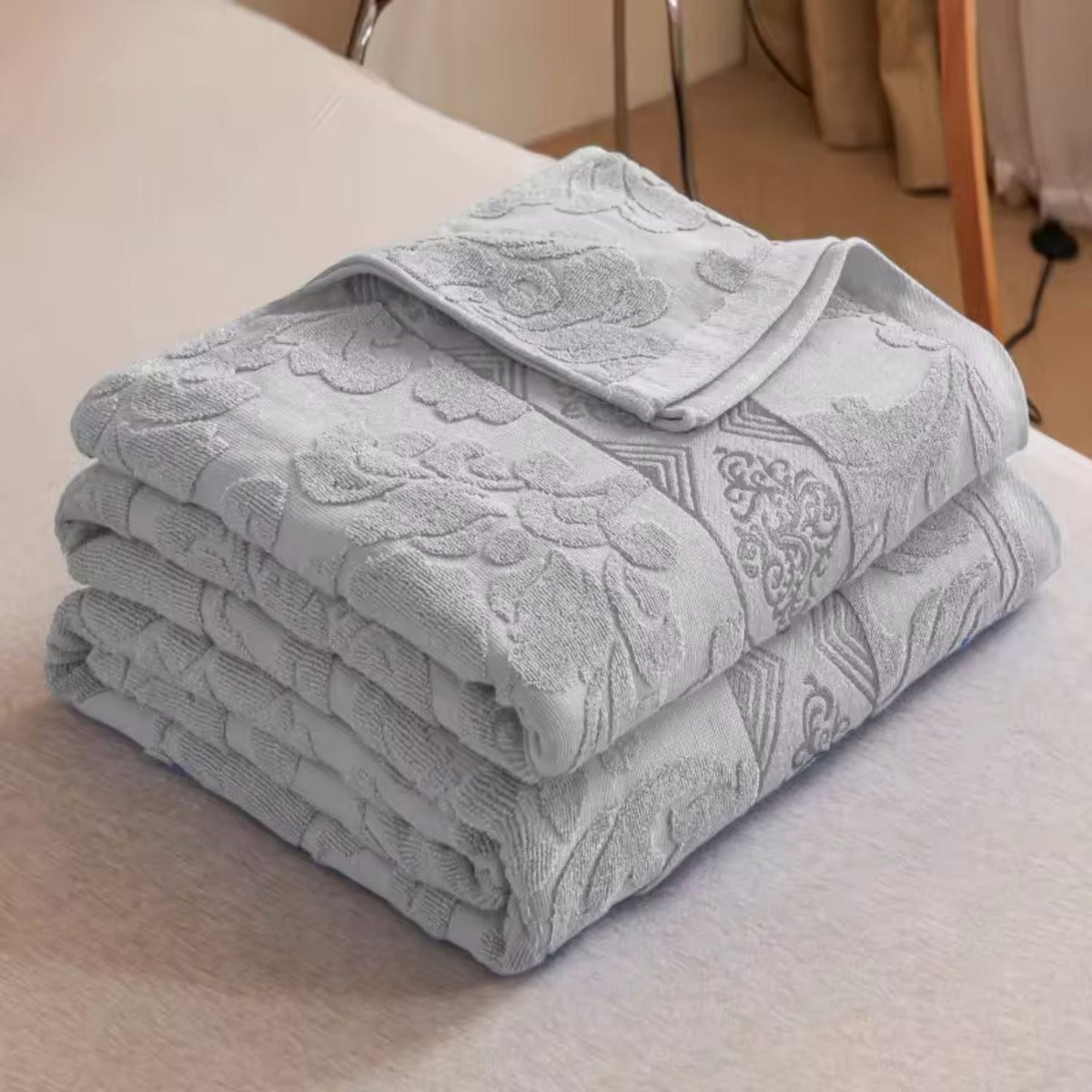 Velour Blossom Dream Throw Blanket — product close-up
