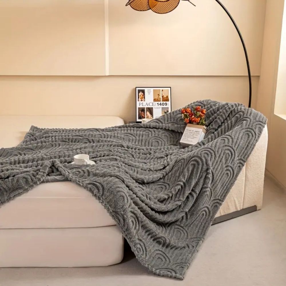Velura Arch Plush Blanket — product close-up