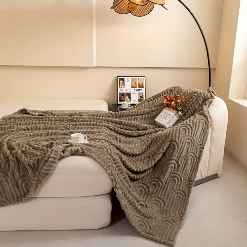 Velura Arch Plush Blanket — product detail view
