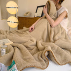 Veluvia Bouclé Plush Winter Blanket — alternate angle view