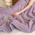 Veluvia Bouclé Plush Winter Blanket — product close-up