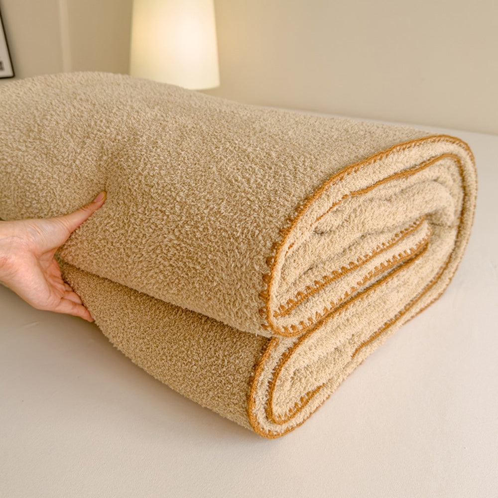 Veluvia Bouclé Plush Winter Blanket — product detail view
