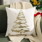 Velvet Christmas Tree Decorative Cushion Cover — product feature detail