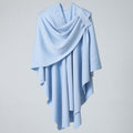 Virelli Poncho Lightweight Shawl Coat — material texture close-up