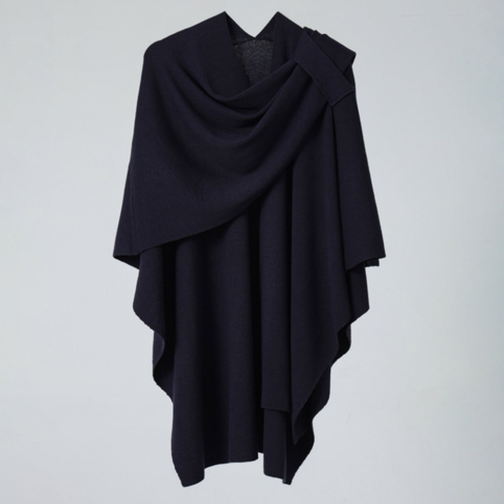 Virelli Poncho Lightweight Shawl Coat — lifestyle shot