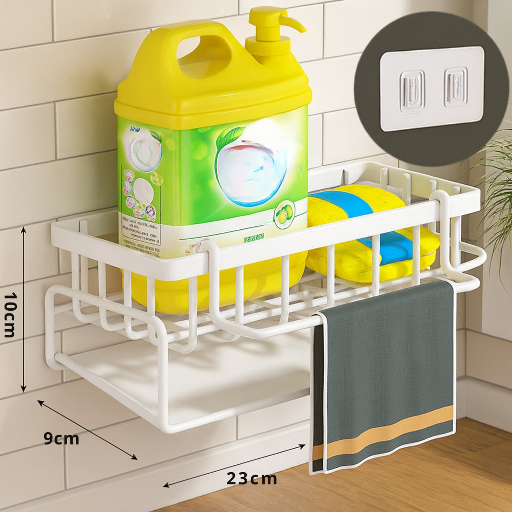 Wall Mounted Sponge Soap Dish Towel Rack — product feature detail