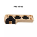 Walnut Espresso Tamper Station Coffee Bar Stand — product feature detail