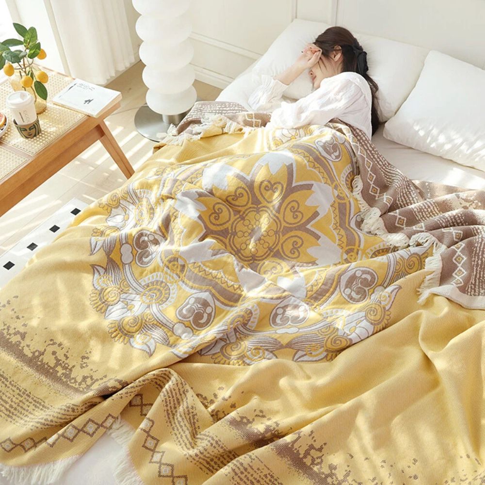 Wander Cotton Boho Mandala Blanket — additional view
