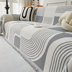 Wavy Stripe Boho Sofa Cover — main product photo