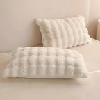 Rabbit Faux Fur Pillow Cover — product in use