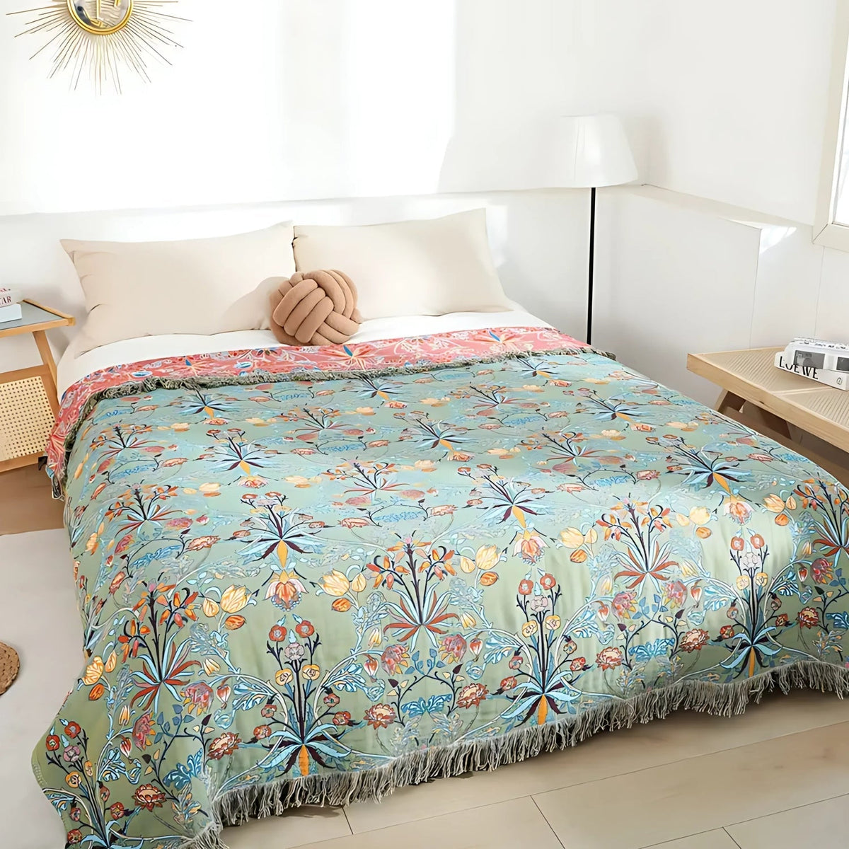Wild Petal Pure Cotton Reversible Blanket — main product photo